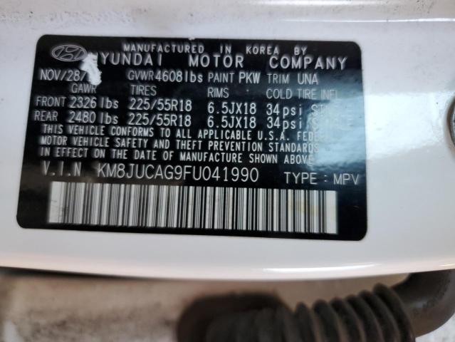 Photo 12 VIN: KM8JUCAG9FU041990 - HYUNDAI TUCSON LIM 