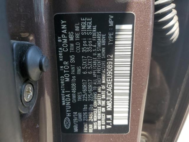 Photo 11 VIN: KM8JUCAGXEU908912 - HYUNDAI TUCSON GLS 