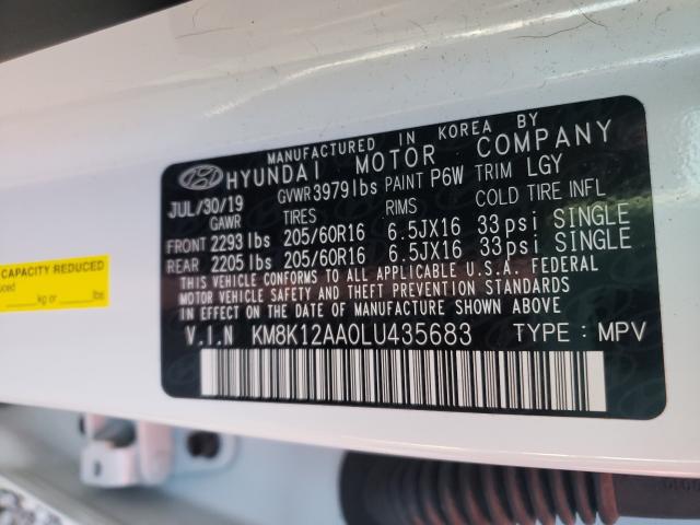 Photo 9 VIN: KM8K12AA0LU435683 - HYUNDAI KONA SE 