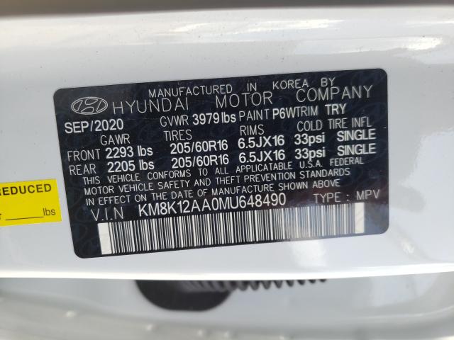 Photo 9 VIN: KM8K12AA0MU648490 - HYUNDAI KONA SE 