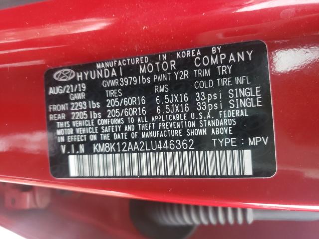 Photo 9 VIN: KM8K12AA2LU446362 - HYUNDAI KONA SE 