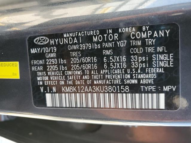 Photo 11 VIN: KM8K12AA3KU380158 - HYUNDAI KONA 