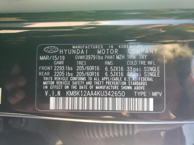 Photo 9 VIN: KM8K12AA4KU342650 - HYUNDAI KONA SE 