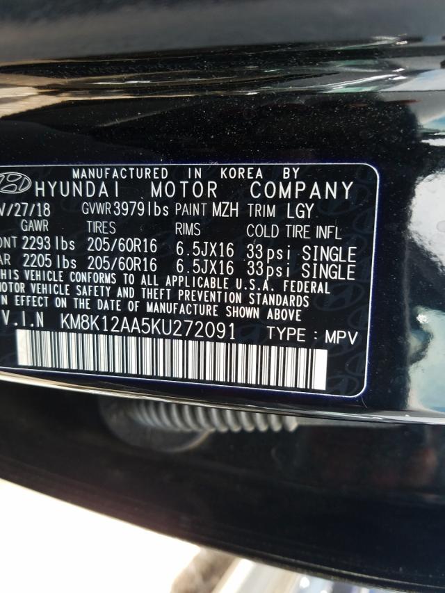 Photo 9 VIN: KM8K12AA5KU272091 - HYUNDAI KONA SE 