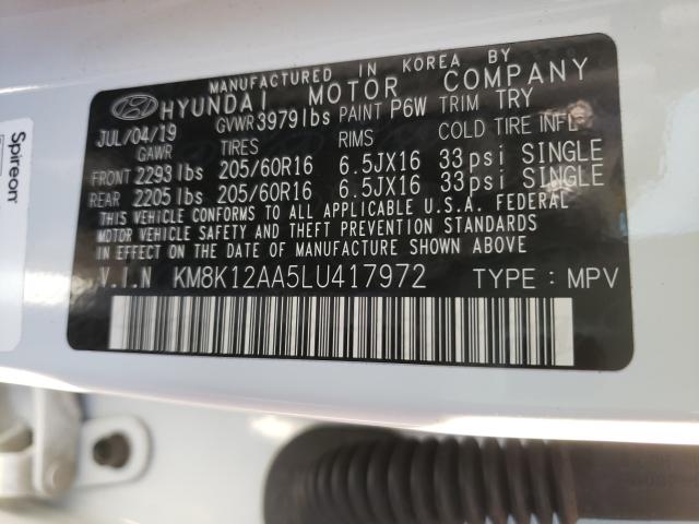 Photo 9 VIN: KM8K12AA5LU417972 - HYUNDAI KONA SE 