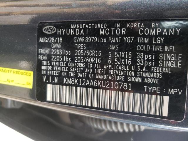 Photo 9 VIN: KM8K12AA6KU210781 - HYUNDAI KONA SE 