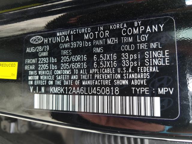 Photo 9 VIN: KM8K12AA6LU450818 - HYUNDAI KONA SE 