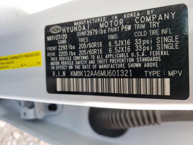 Photo 9 VIN: KM8K12AA6MU601321 - HYUNDAI KONA SE 