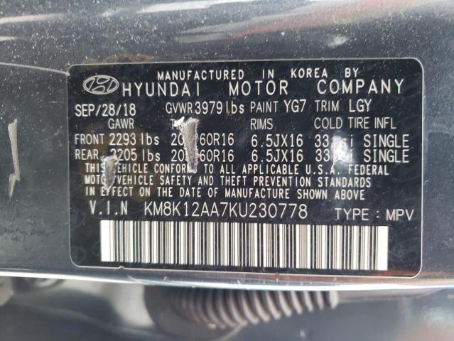 Photo 9 VIN: KM8K12AA7KU230778 - HYUNDAI KONA SE 