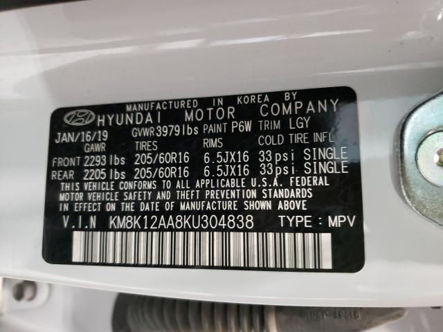 Photo 9 VIN: KM8K12AA8KU304838 - HYUNDAI KONA SE 