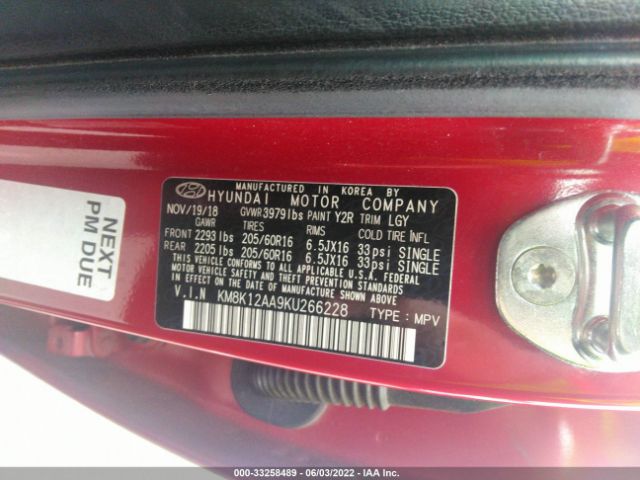 Photo 8 VIN: KM8K12AA9KU266228 - HYUNDAI KONA 