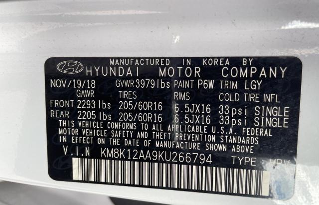 Photo 9 VIN: KM8K12AA9KU266794 - HYUNDAI KONA SE 