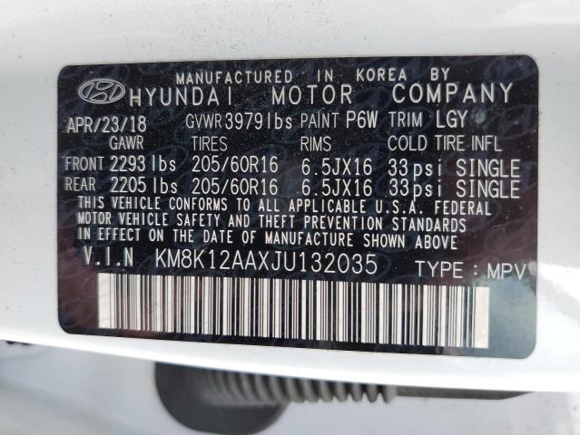 Photo 12 VIN: KM8K12AAXJU132035 - HYUNDAI KONA SE 