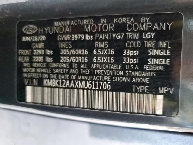 Photo 11 VIN: KM8K12AAXMU611706 - HYUNDAI KONA SE 