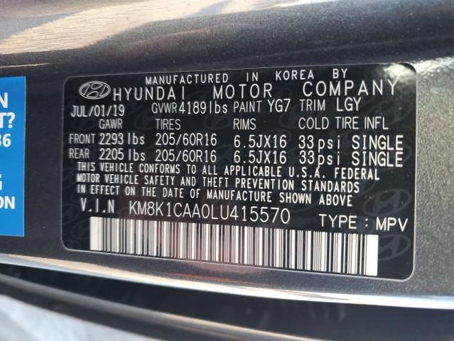 Photo 13 VIN: KM8K1CAA0LU415570 - HYUNDAI KONA SE 