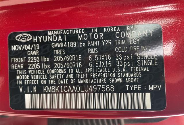 Photo 9 VIN: KM8K1CAA0LU497588 - HYUNDAI KONA SE 