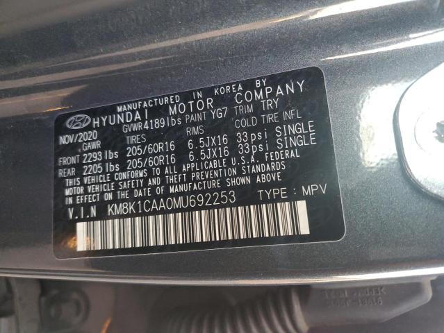 Photo 12 VIN: KM8K1CAA0MU692253 - HYUNDAI KONA SE 