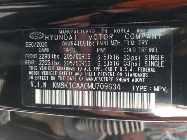 Photo 9 VIN: KM8K1CAA0MU709634 - HYUNDAI KONA SE 