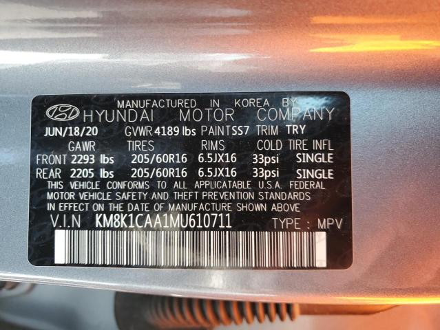 Photo 12 VIN: KM8K1CAA1MU610711 - HYUNDAI KONA 