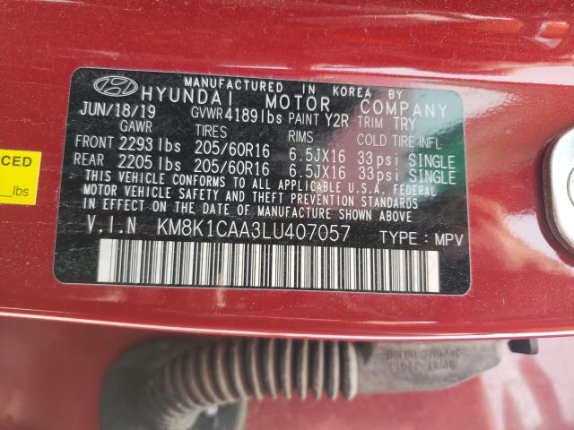 Photo 9 VIN: KM8K1CAA3LU407057 - HYUNDAI KONA 