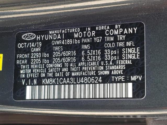 Photo 9 VIN: KM8K1CAA3LU480624 - HYUNDAI KONA SE 