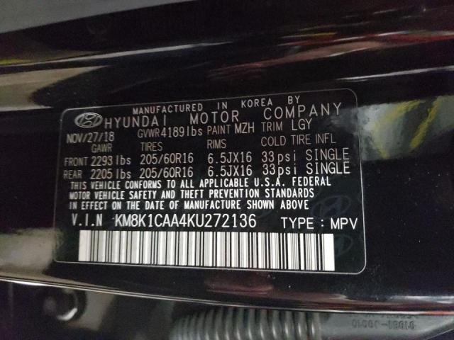 Photo 9 VIN: KM8K1CAA4KU272136 - HYUNDAI KONA SE 