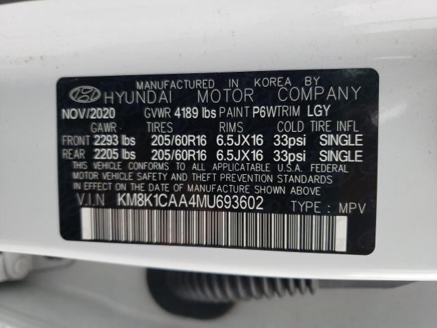 Photo 9 VIN: KM8K1CAA4MU693602 - HYUNDAI KONA 4D 4W 