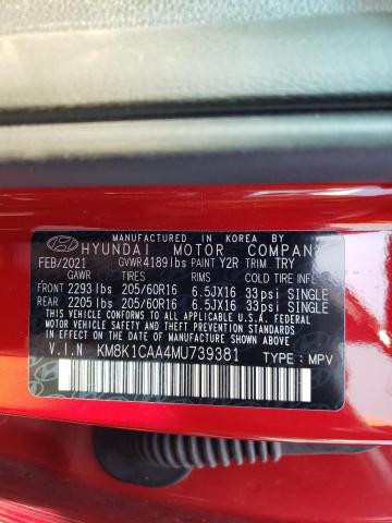 Photo 9 VIN: KM8K1CAA4MU739381 - HYUNDAI KONA SE 