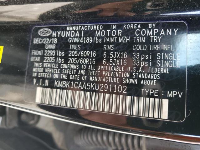 Photo 11 VIN: KM8K1CAA5KU291102 - HYUNDAI KONA SE 