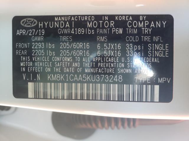 Photo 9 VIN: KM8K1CAA5KU373248 - HYUNDAI KONA SE 