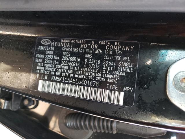 Photo 9 VIN: KM8K1CAA5LU401678 - HYUNDAI KONA SE 