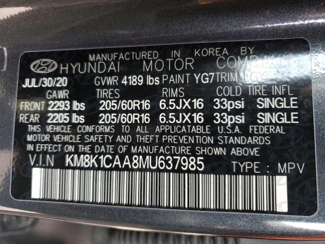 Photo 13 VIN: KM8K1CAA8MU637985 - HYUNDAI KONA 