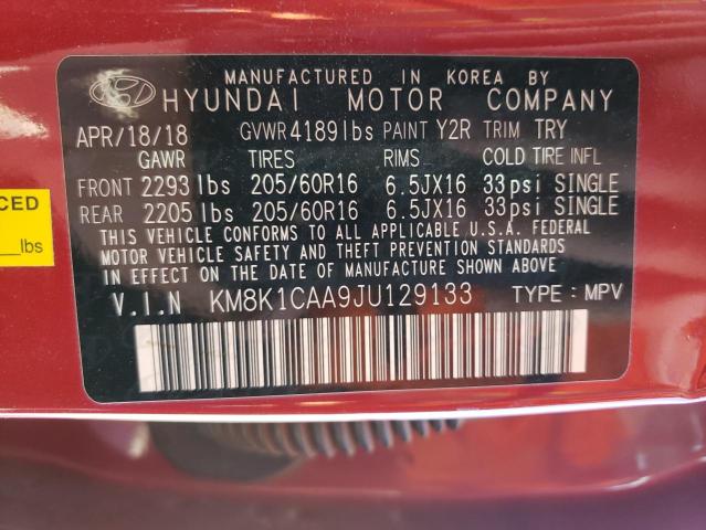 Photo 9 VIN: KM8K1CAA9JU129133 - HYUNDAI KONA SE 