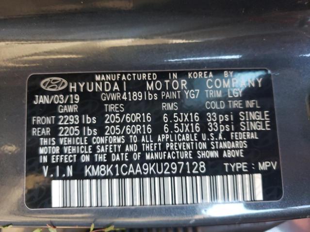 Photo 9 VIN: KM8K1CAA9KU297128 - HYUNDAI KONA SE 