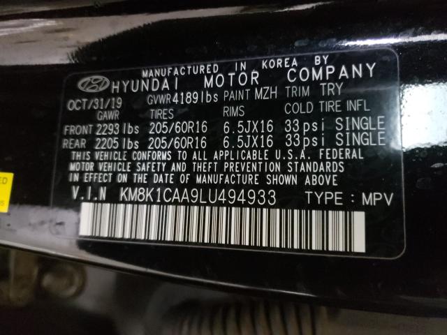 Photo 9 VIN: KM8K1CAA9LU494933 - HYUNDAI KONA SE 