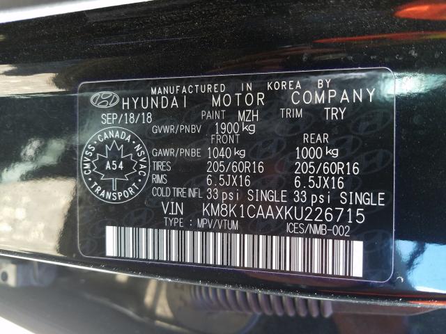 Photo 9 VIN: KM8K1CAAXKU226715 - HYUNDAI KONA SE 