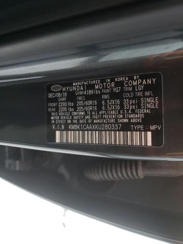 Photo 9 VIN: KM8K1CAAXKU280337 - HYUNDAI KONA SE 