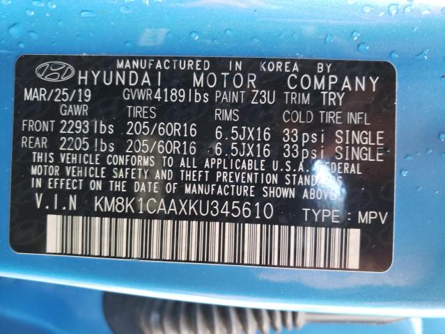 Photo 9 VIN: KM8K1CAAXKU345610 - HYUNDAI KONA SE 