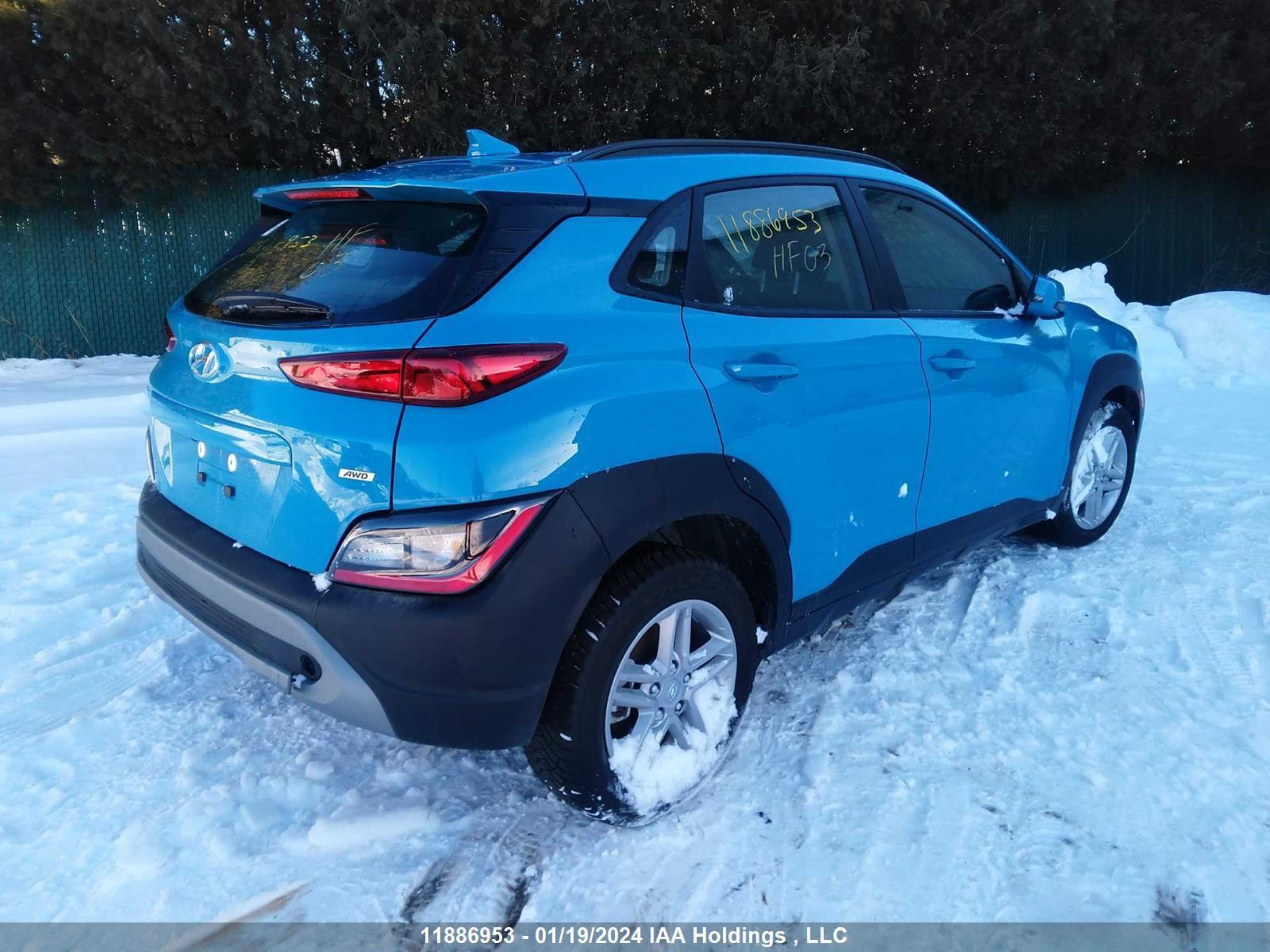 Photo 3 VIN: KM8K1CAB7PU993437 - HYUNDAI KONA 