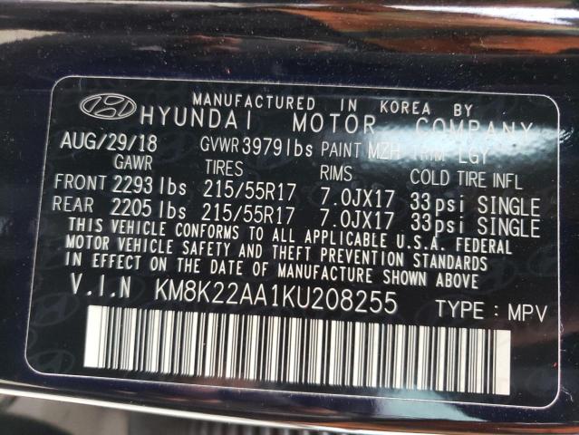 Photo 12 VIN: KM8K22AA1KU208255 - HYUNDAI KONA SEL 