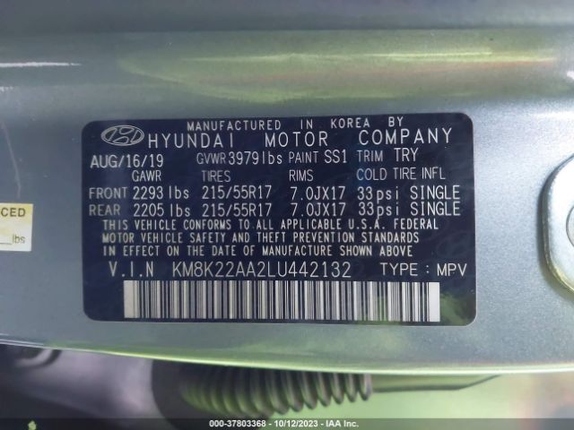 Photo 8 VIN: KM8K22AA2LU442132 - HYUNDAI KONA 