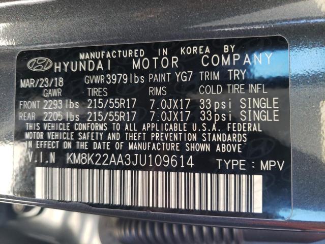 Photo 9 VIN: KM8K22AA3JU109614 - HYUNDAI KONA SEL 