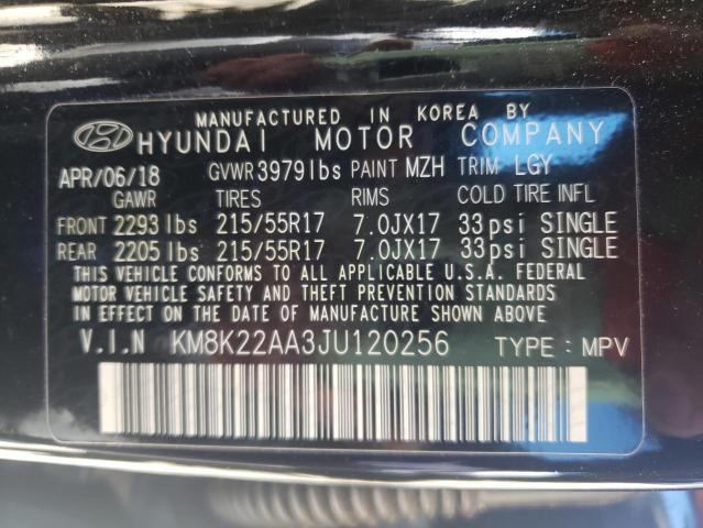 Photo 9 VIN: KM8K22AA3JU120256 - HYUNDAI KONA SEL 