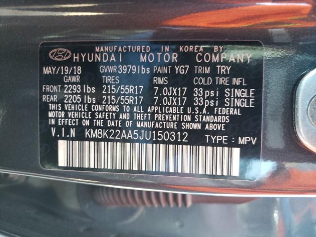 Photo 9 VIN: KM8K22AA5JU150312 - HYUNDAI KONA SEL 