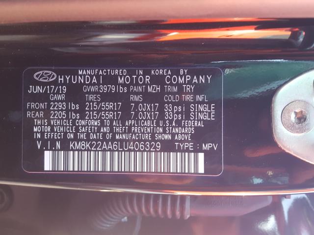 Photo 9 VIN: KM8K22AA6LU406329 - HYUNDAI KONA SEL 