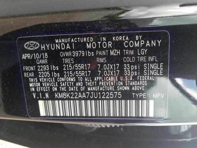 Photo 9 VIN: KM8K22AA7JU122575 - HYUNDAI KONA 