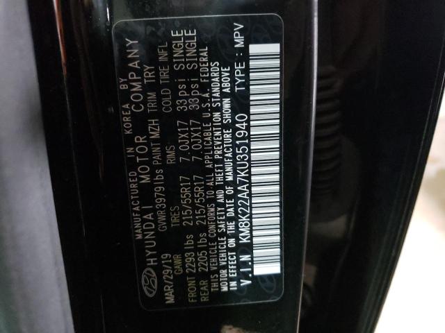 Photo 9 VIN: KM8K22AA7KU351940 - HYUNDAI KONA SEL 