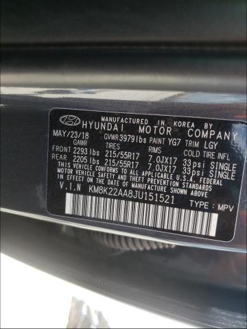 Photo 9 VIN: KM8K22AA8JU151521 - HYUNDAI KONA SEL 