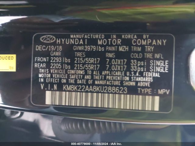 Photo 8 VIN: KM8K22AA8KU288623 - HYUNDAI KONA 