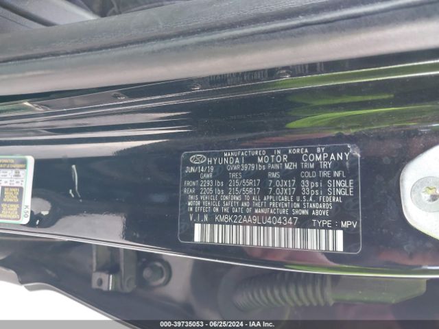 Photo 8 VIN: KM8K22AA9LU404347 - HYUNDAI KONA 